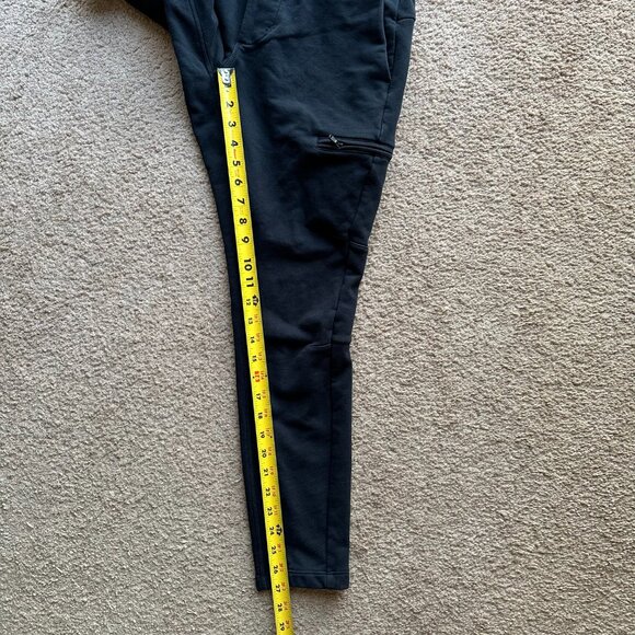 Fanatics Sweatpants Womens Medium (30x27) High Rise Tapered Leg Black Pockets - Picture 9 of 12